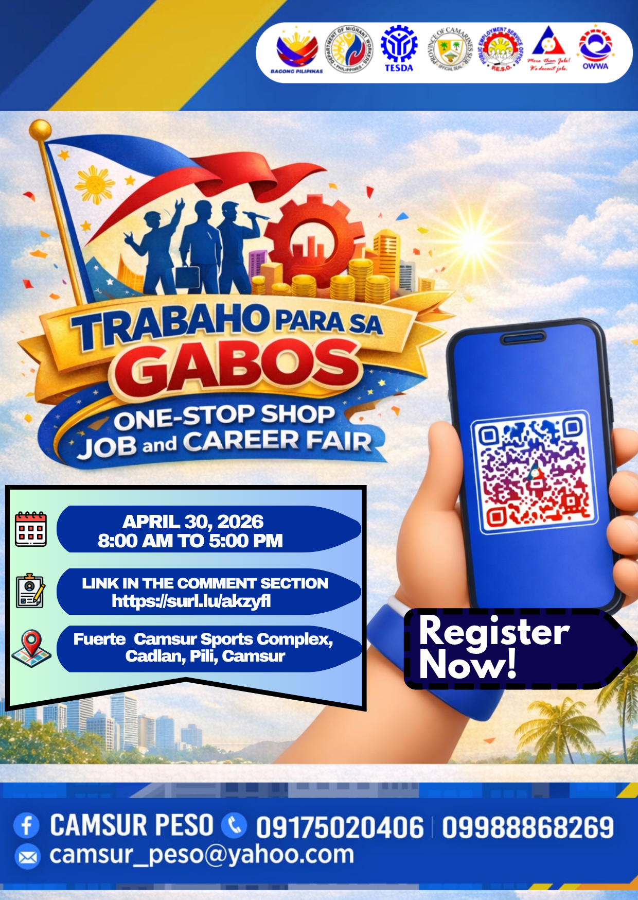 "TRABAHO PARA SA GABOS" One-Stop Shop Job and Career Fair 